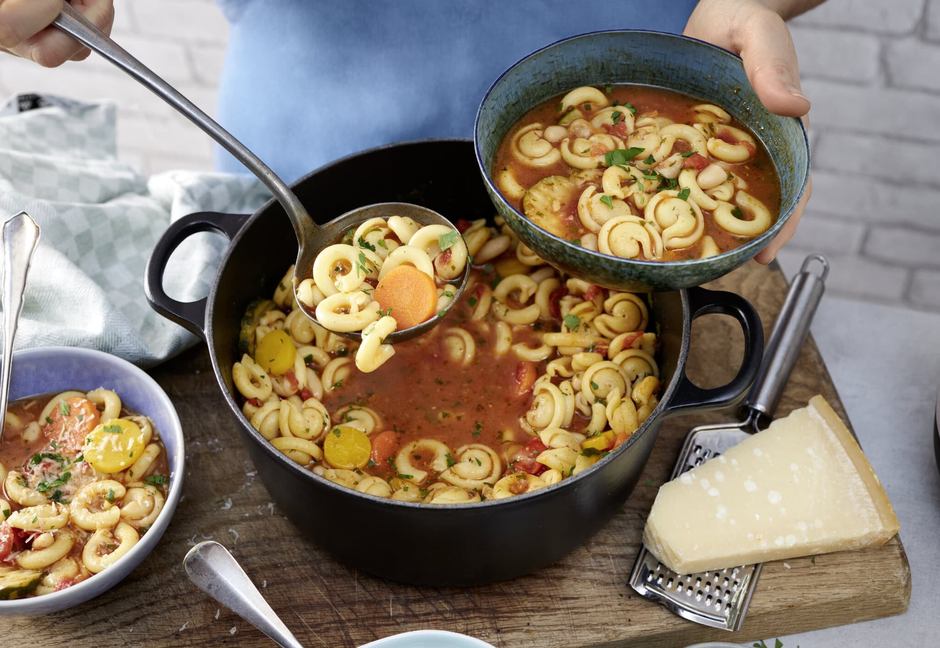 Schnelle Minestrone