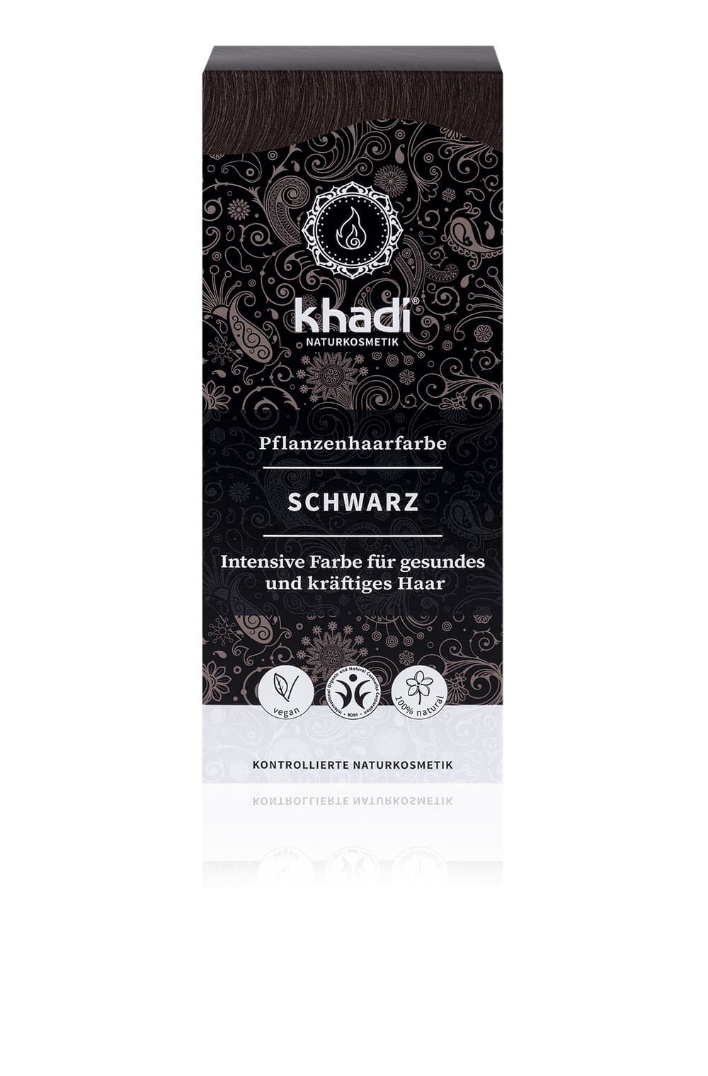 Khadi Pflanzenhaarfarbe Schwarz