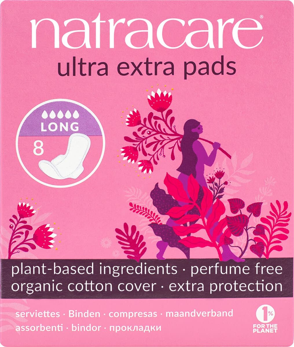 Natracare Damenbinden Ultra extra lang - Bio-Baumwolle