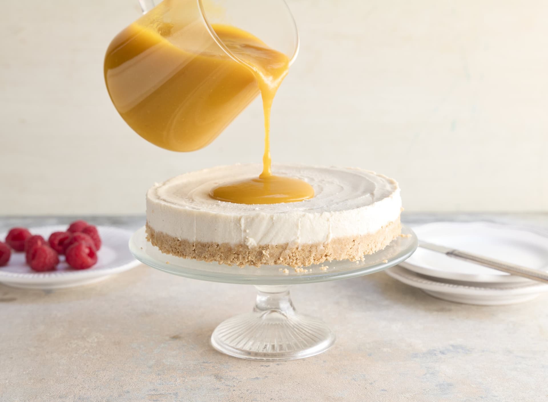 Mango-Tortenguss