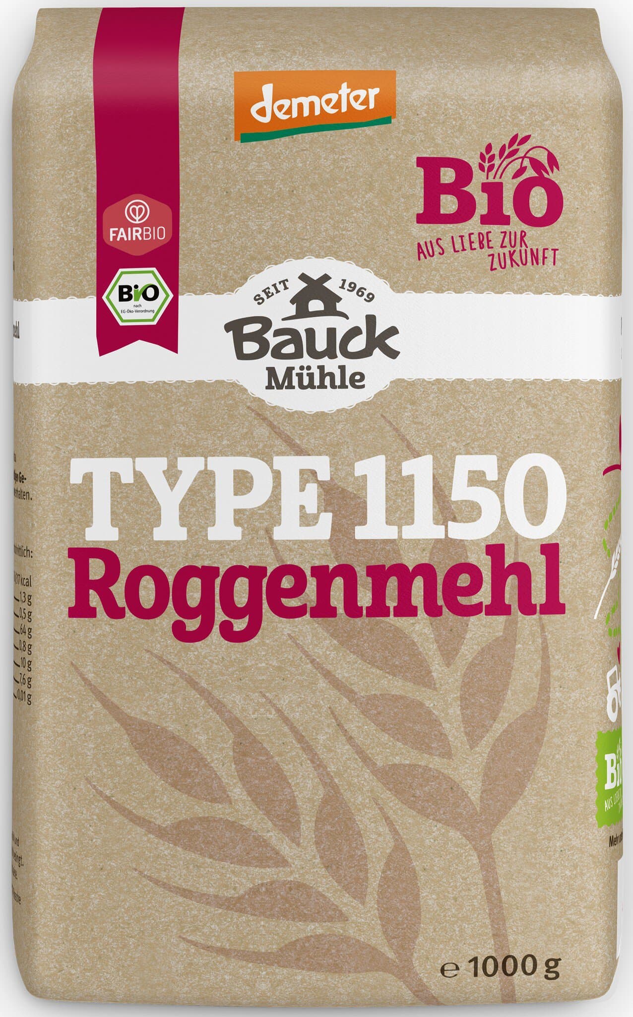 Bauckmühle Roggenmehl Type 1150