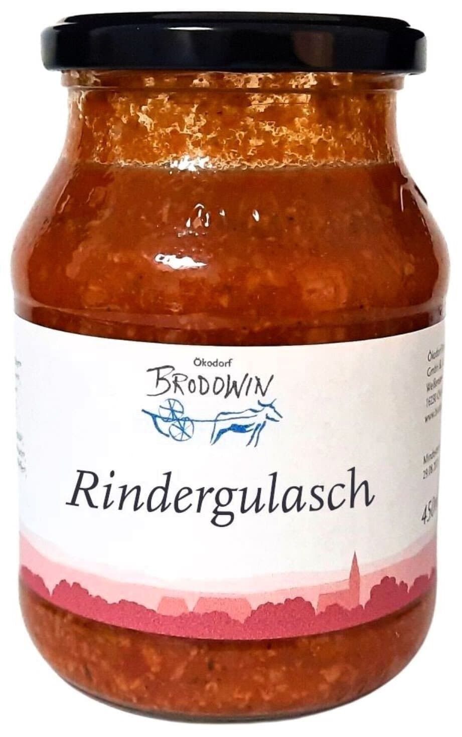 Brodowin Rindergulasch im Pfandglas