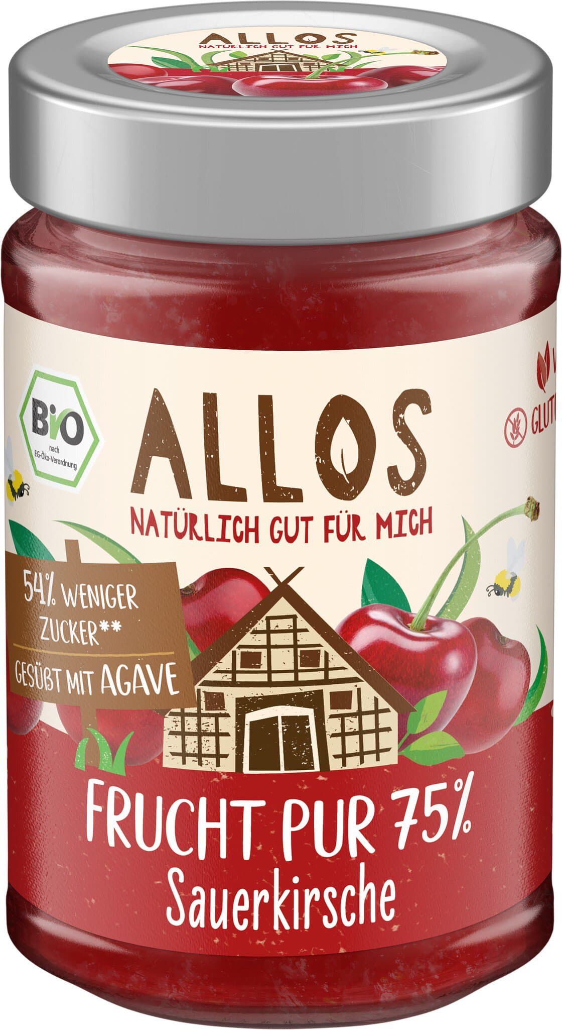 Allos Frucht Pur Sauerkirsche