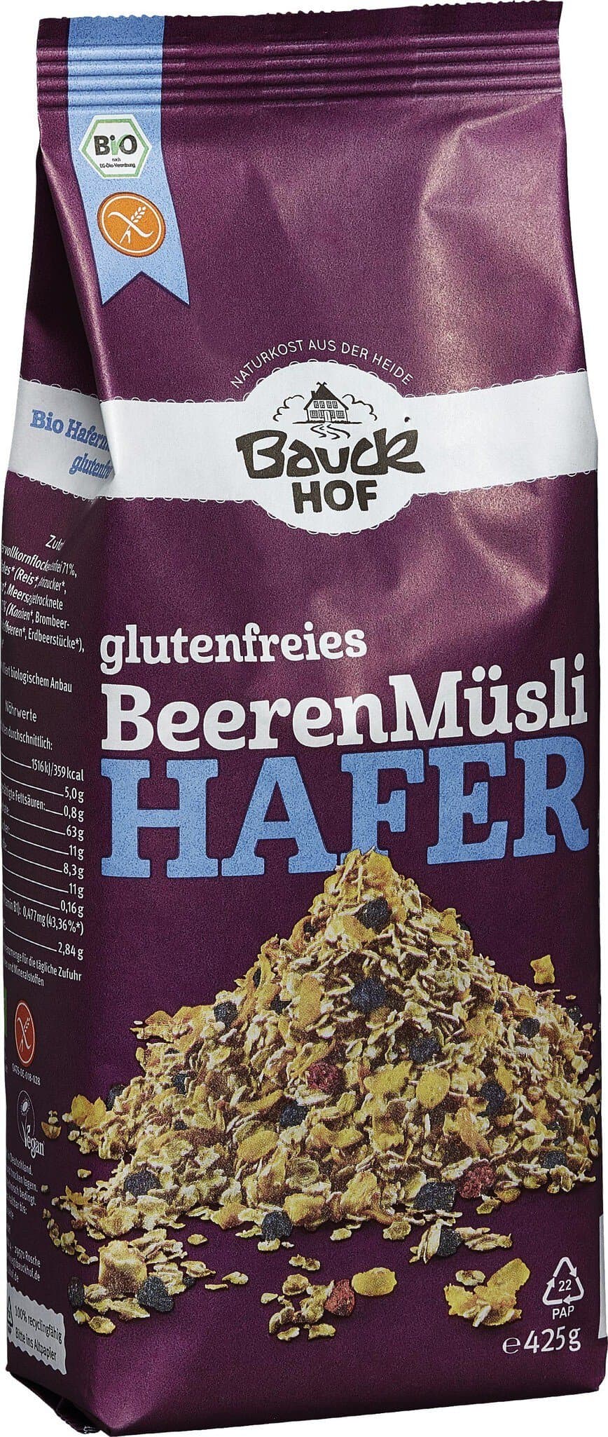 Bauckmühle Hafer Müsli Beeren