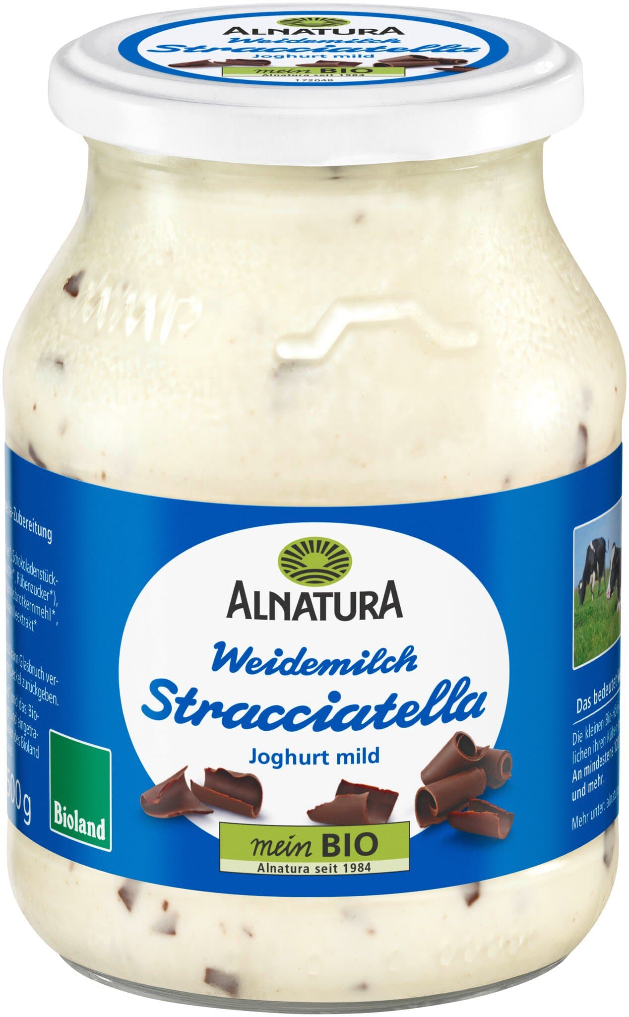 Alnatura Stracciatella-Joghurt aus Weidemilch, cremig