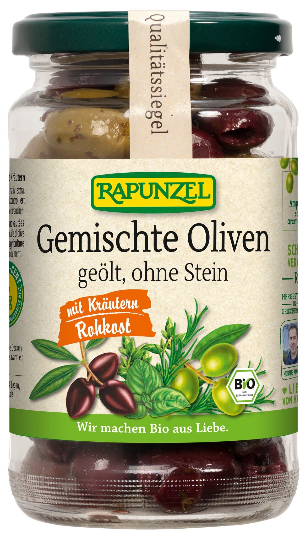 Rapunzel Oliven-Mix ohne Stein naturale