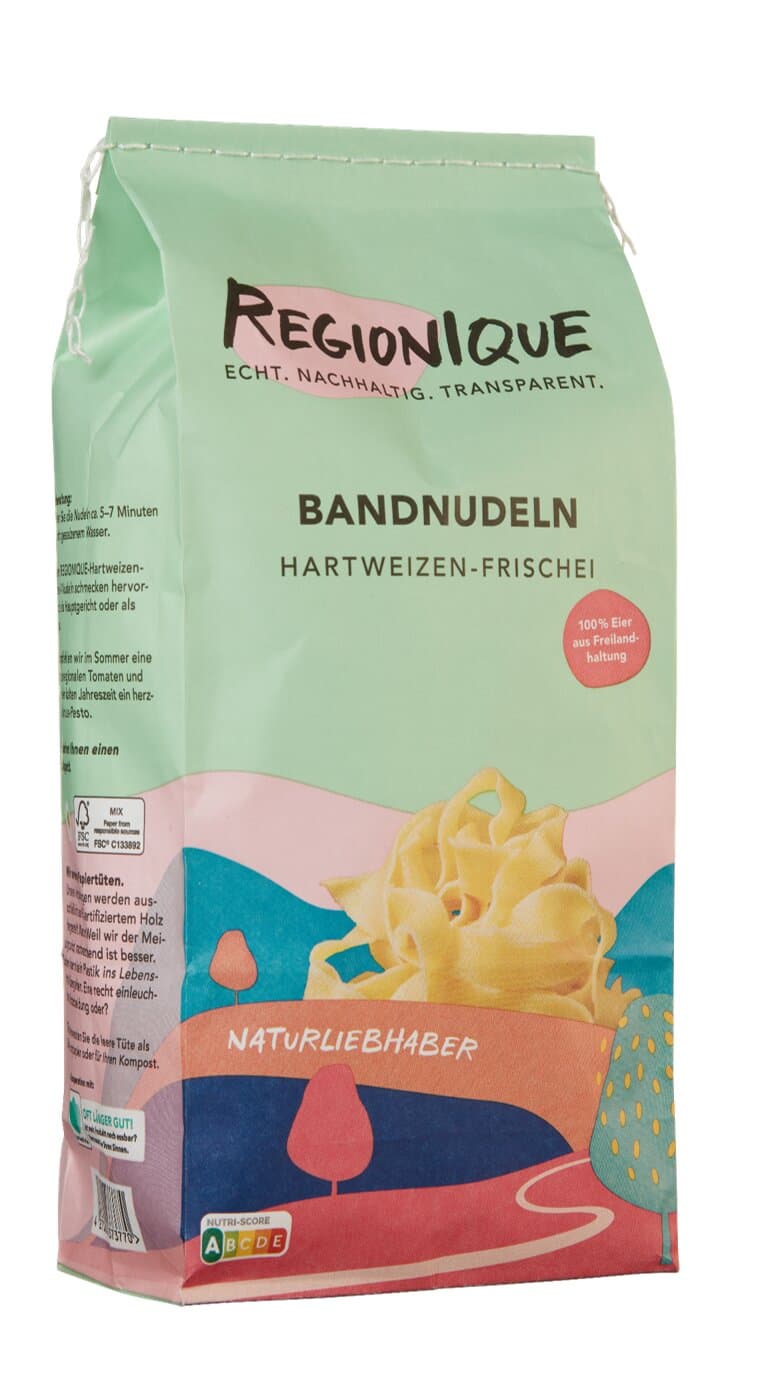 Regionique Bandnudeln mit Ei