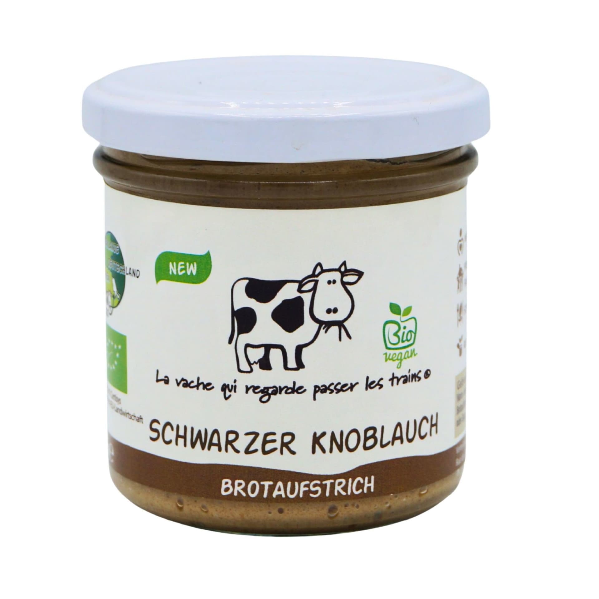 La vache qui regarde Brotaufstrich Schwarzer Knoblauch