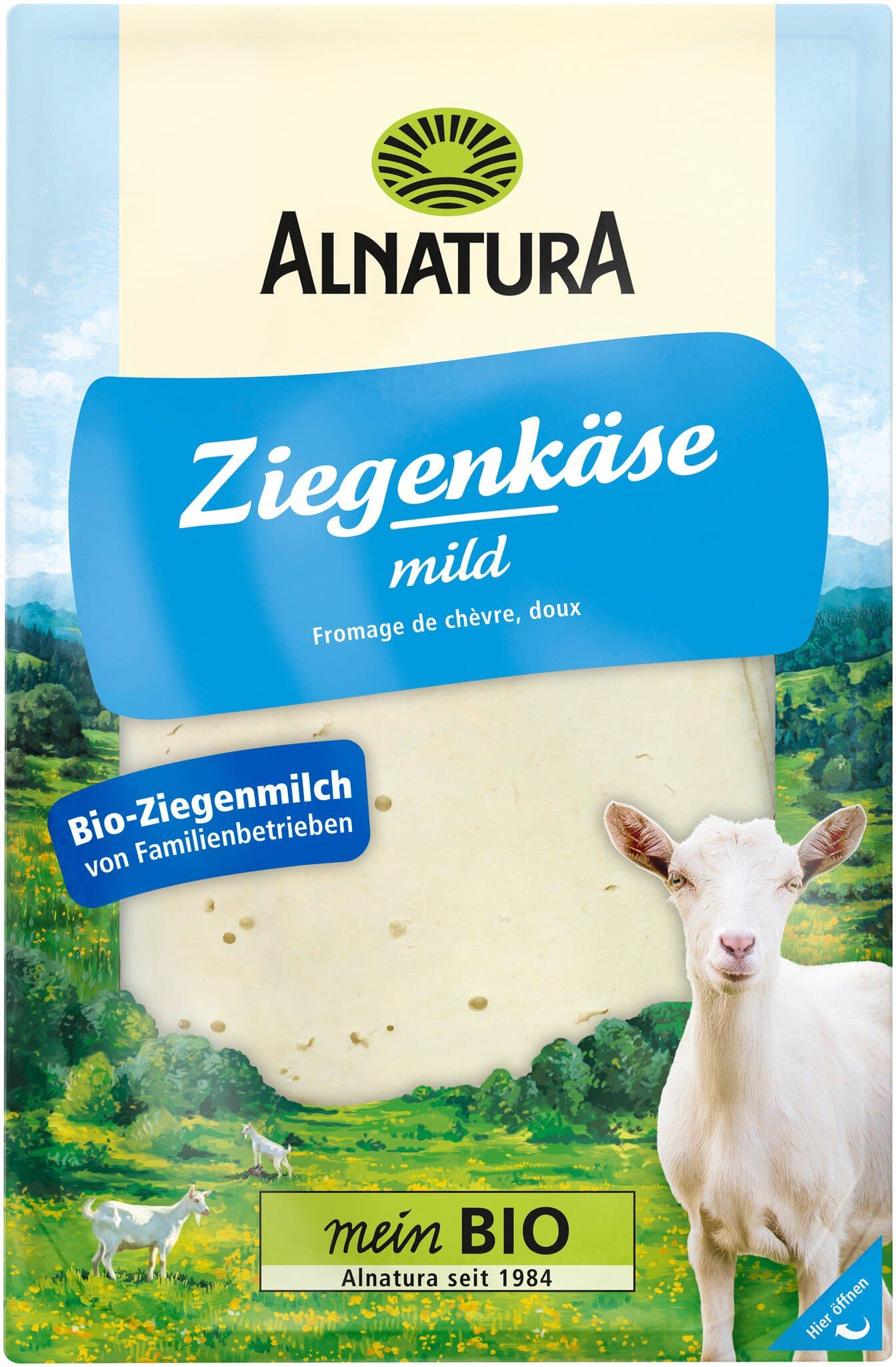 Alnatura Ziegenkäse in Scheiben