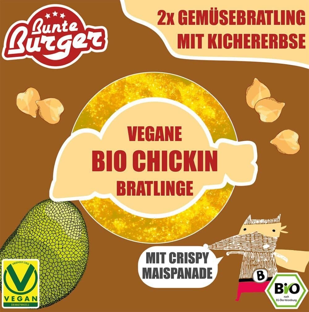 Bunte Burger Chicken Style