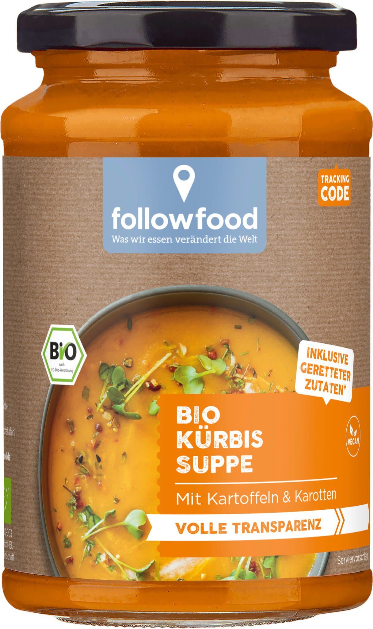 FollowFood Kürbissuppe mit Kokos