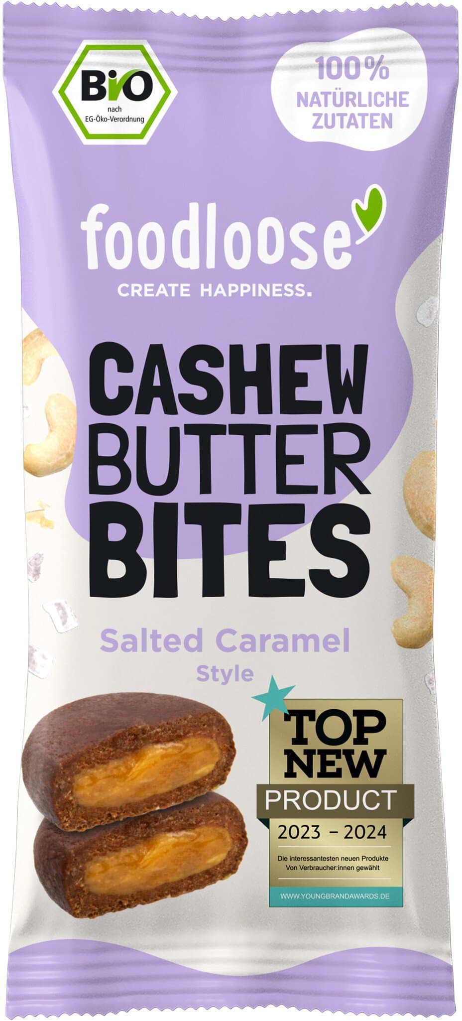 foodloose Cashew Bites Salted Caramel
