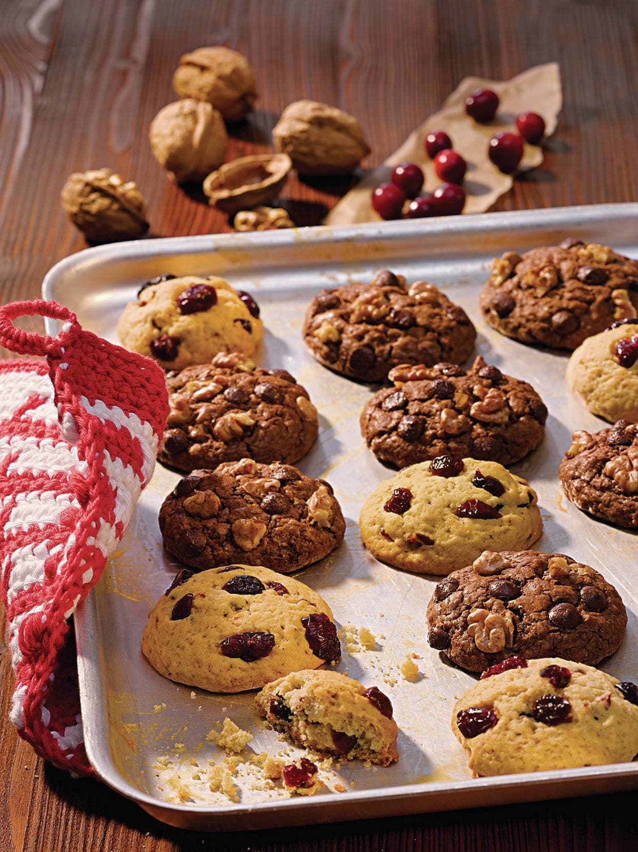 Orangen-Cranberry-Cookies