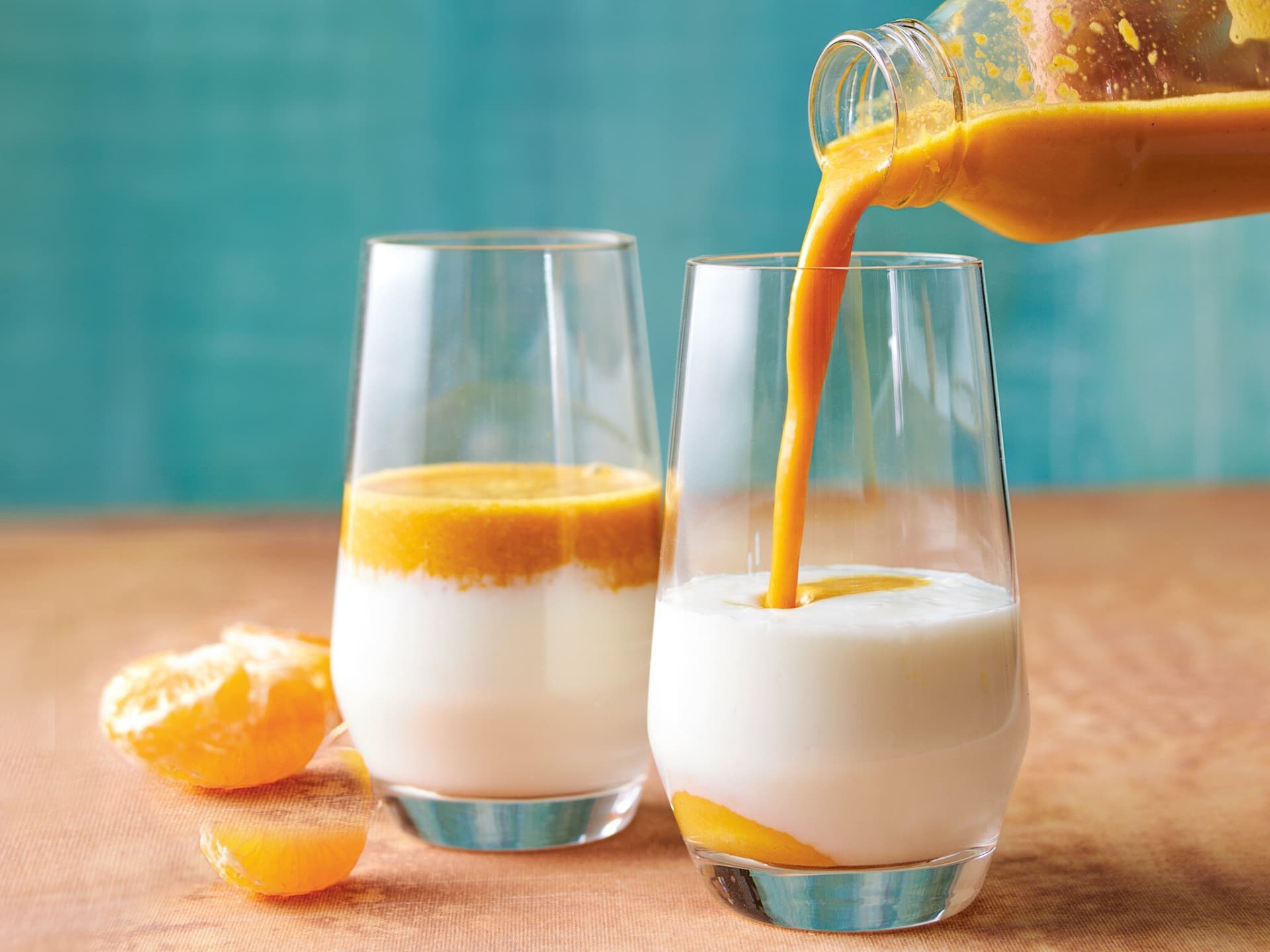 Sanddorn-Clementinen-Kefir