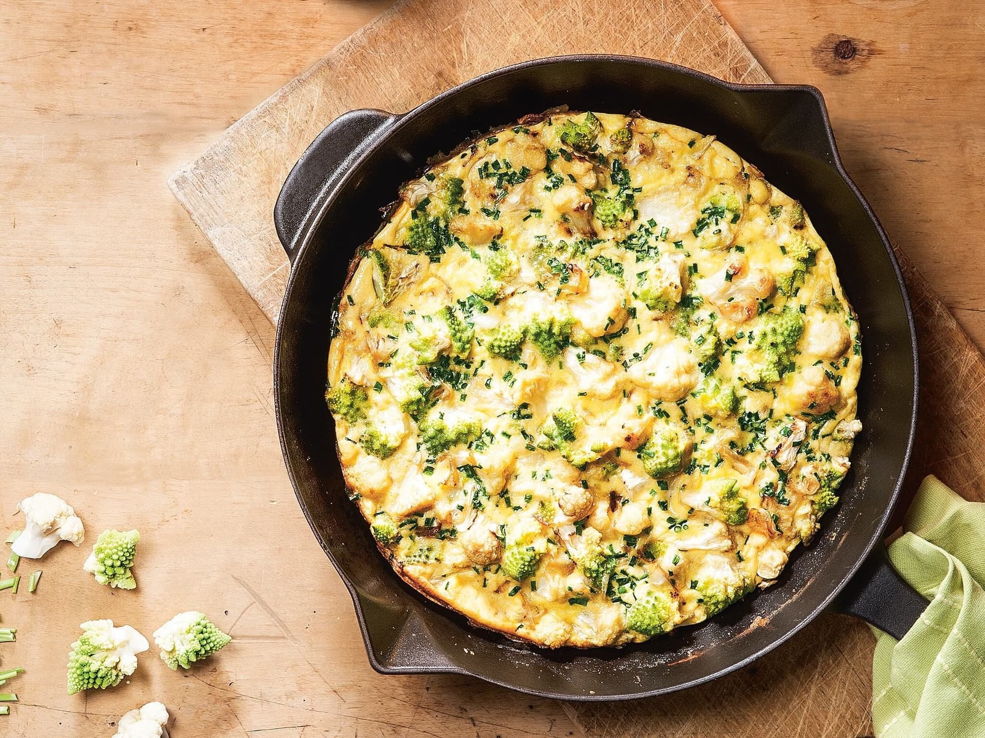 Romanesco-Blumenkohl-Frittata