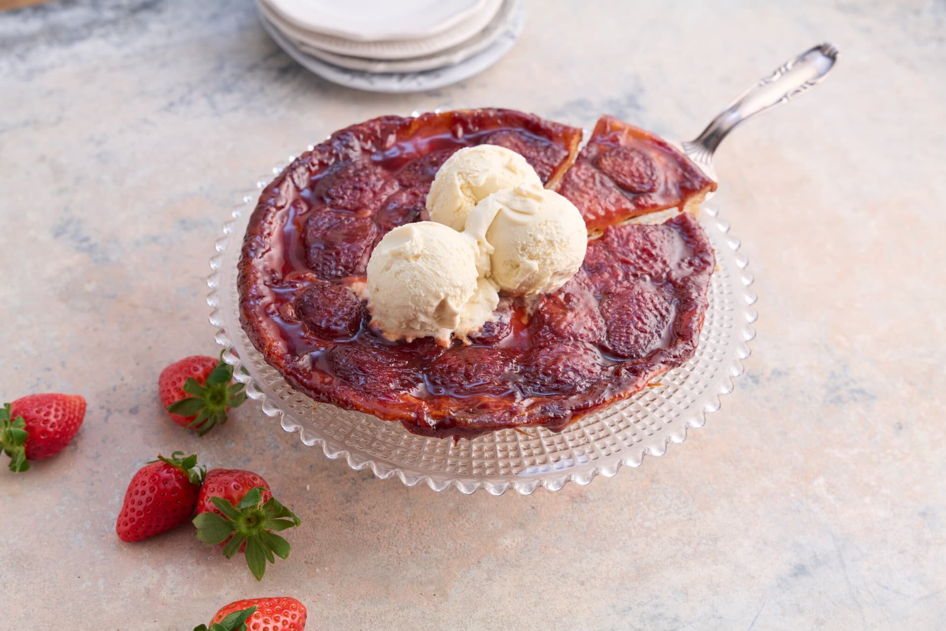 Erdbeer-Tarte-Tatin