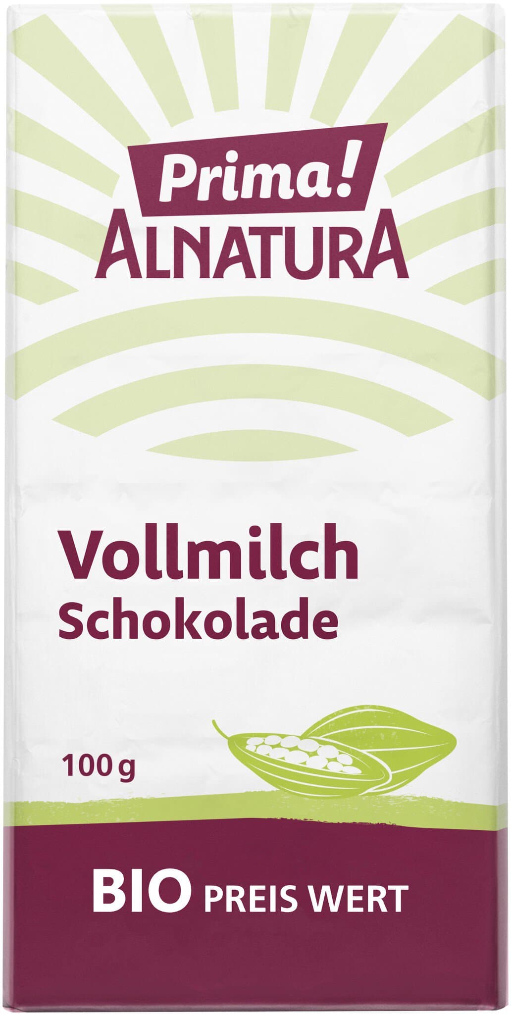 Prima! Alnatura Vollmilchschokolade