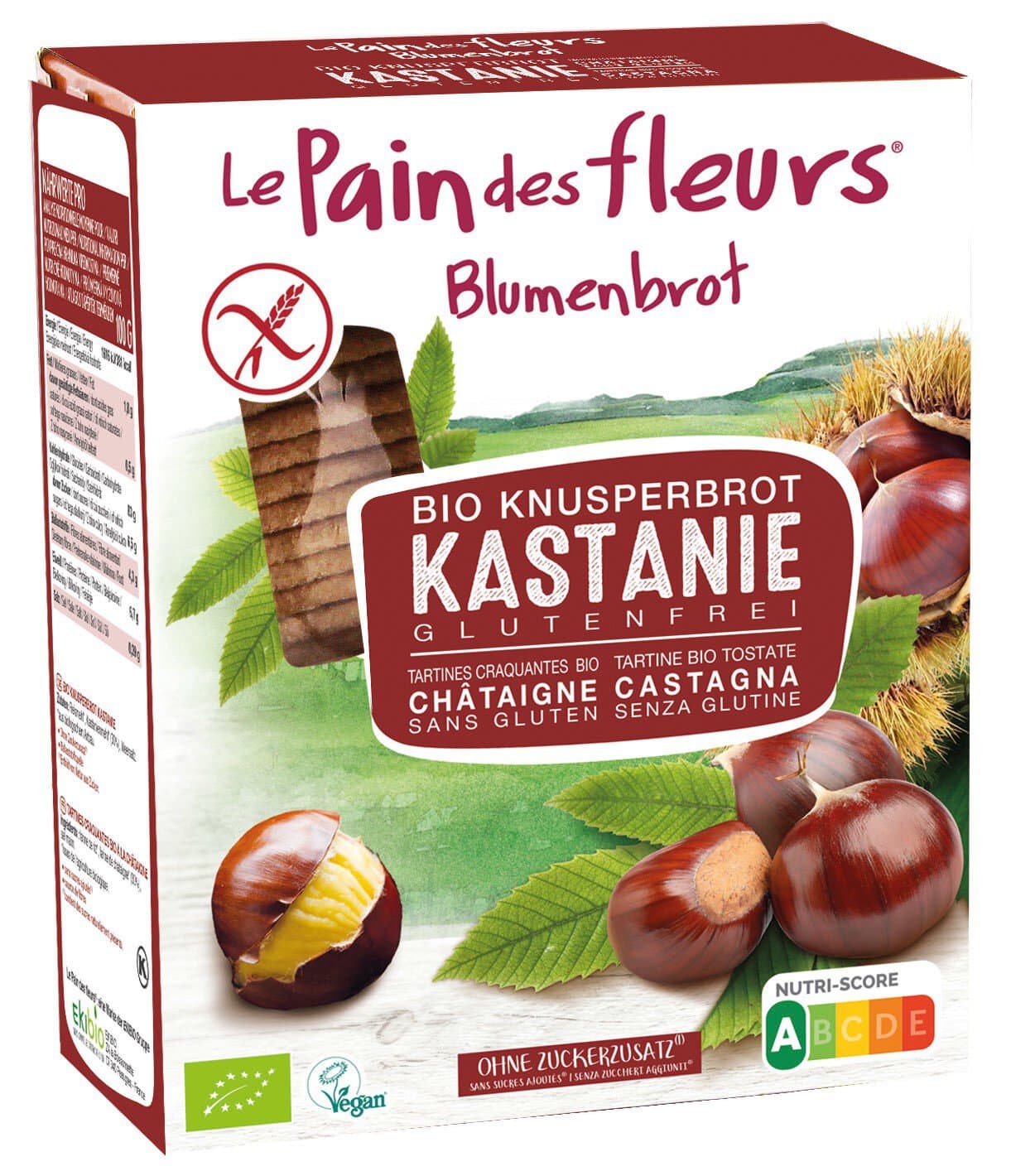 Blumenbrot Kastanienschnitten