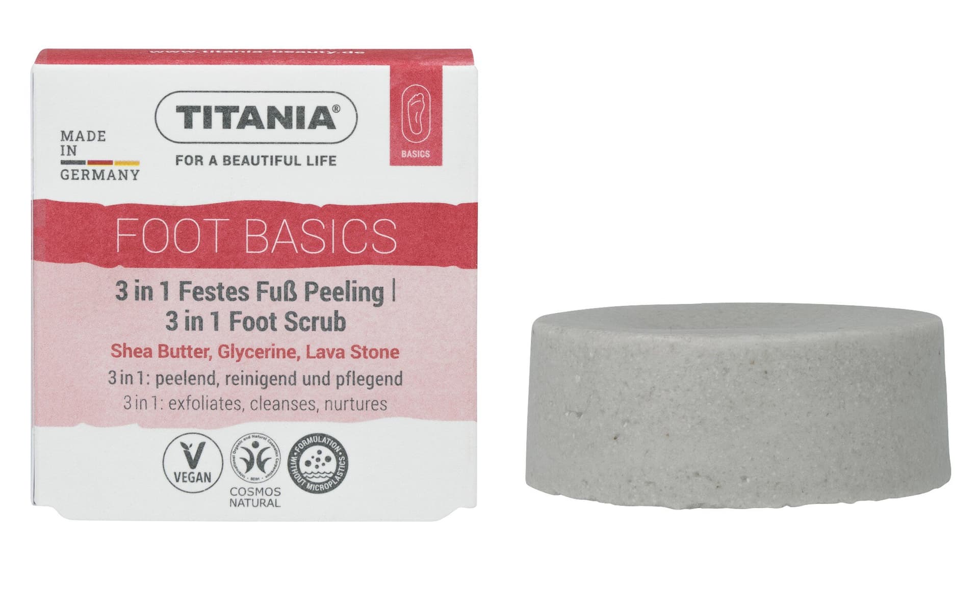 Titania 3in1 Festes Fuß Peeling
