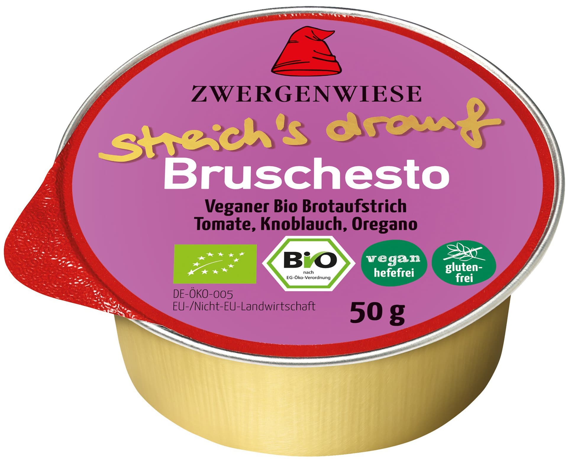 Zwergenwiese Bruschesto Streich's Drauf Probiergröße