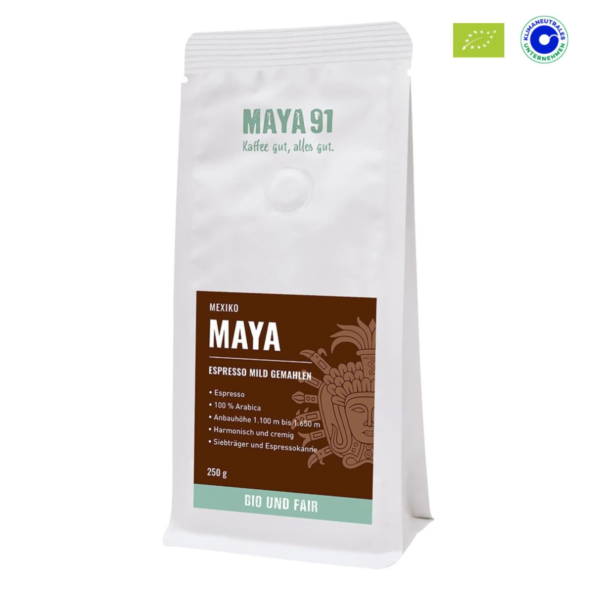 Maya Kaffeerösterei Hamburg Espresso gemahlen 250G