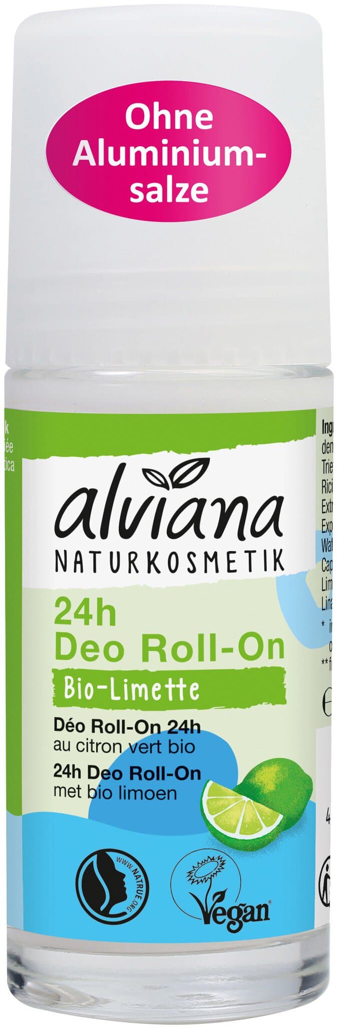 alviana 24h Deo Roll-On mit Bio-Limette