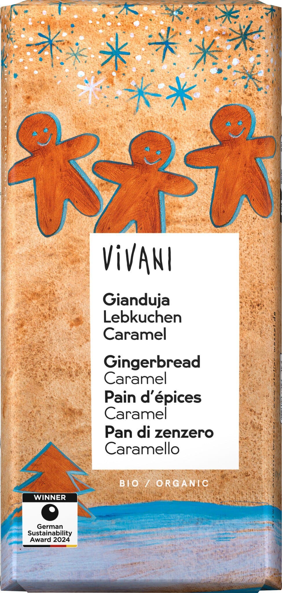 Vivani Gianduja Lebkuchen Caramel Schoko