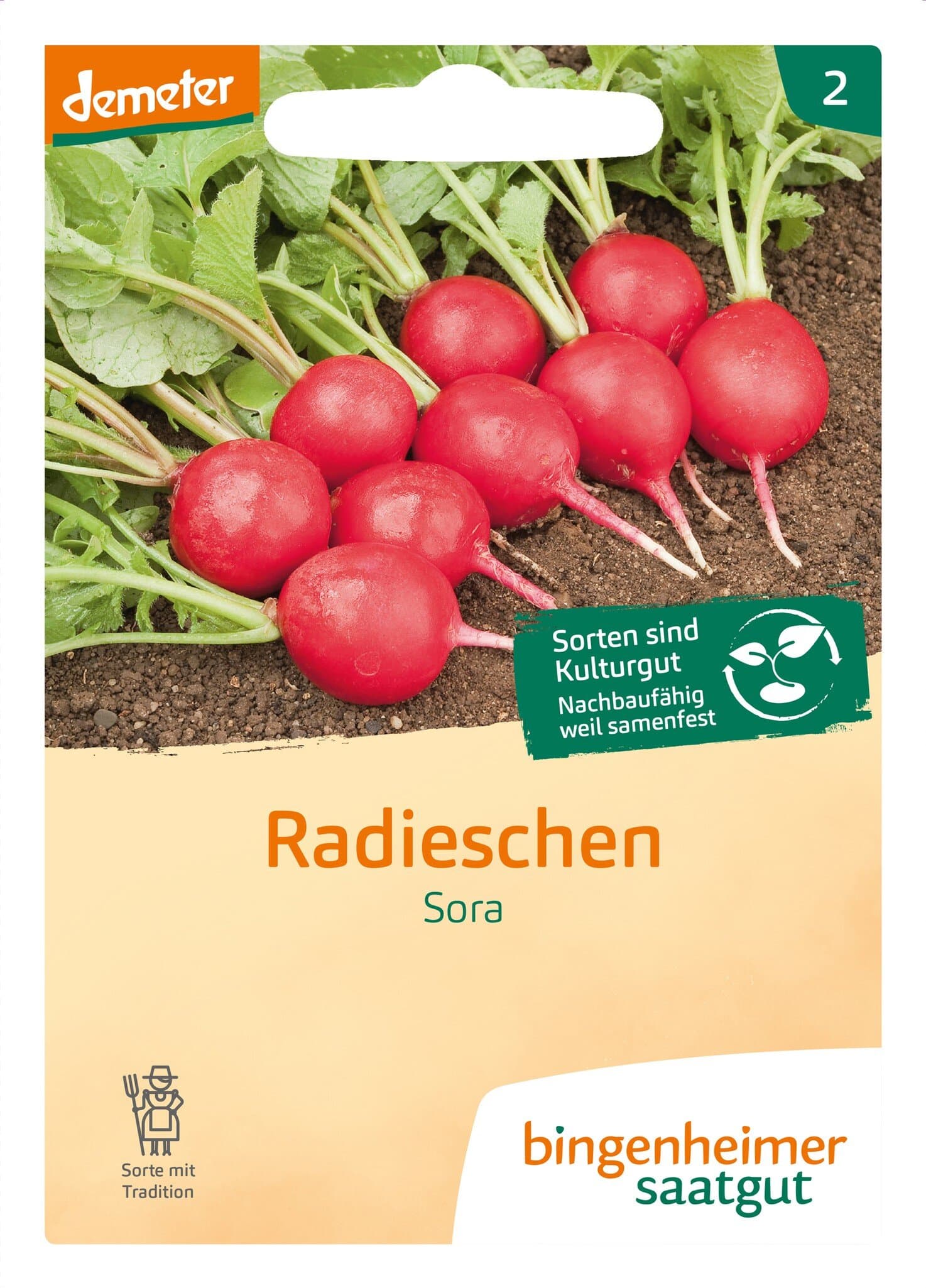 Bingenheimer Saatgut Radies Sora - Radieschen (Gemüsesamen)
