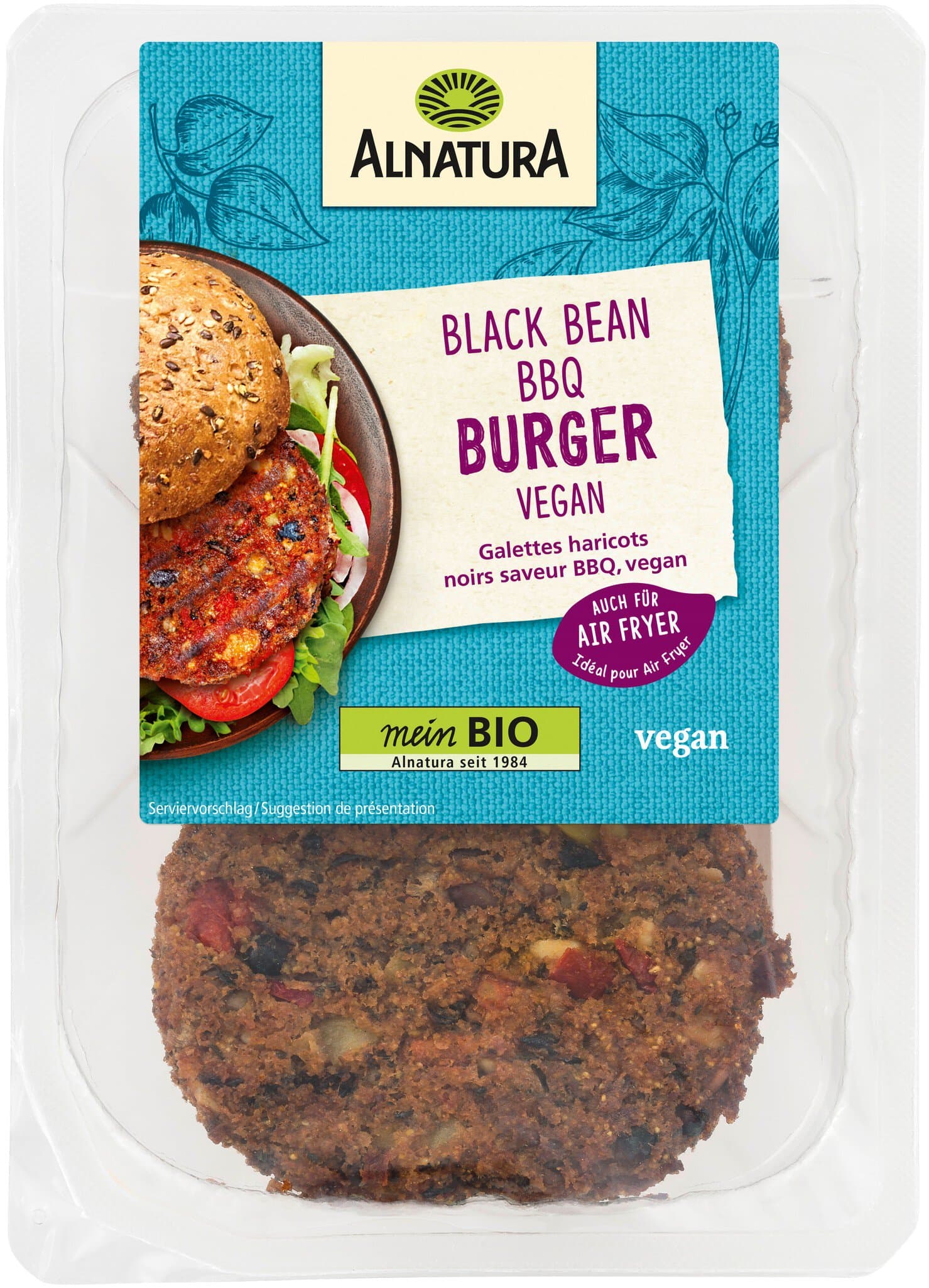 Alnatura Black-Bean-Cashew-Burger vegan (gekühlt)