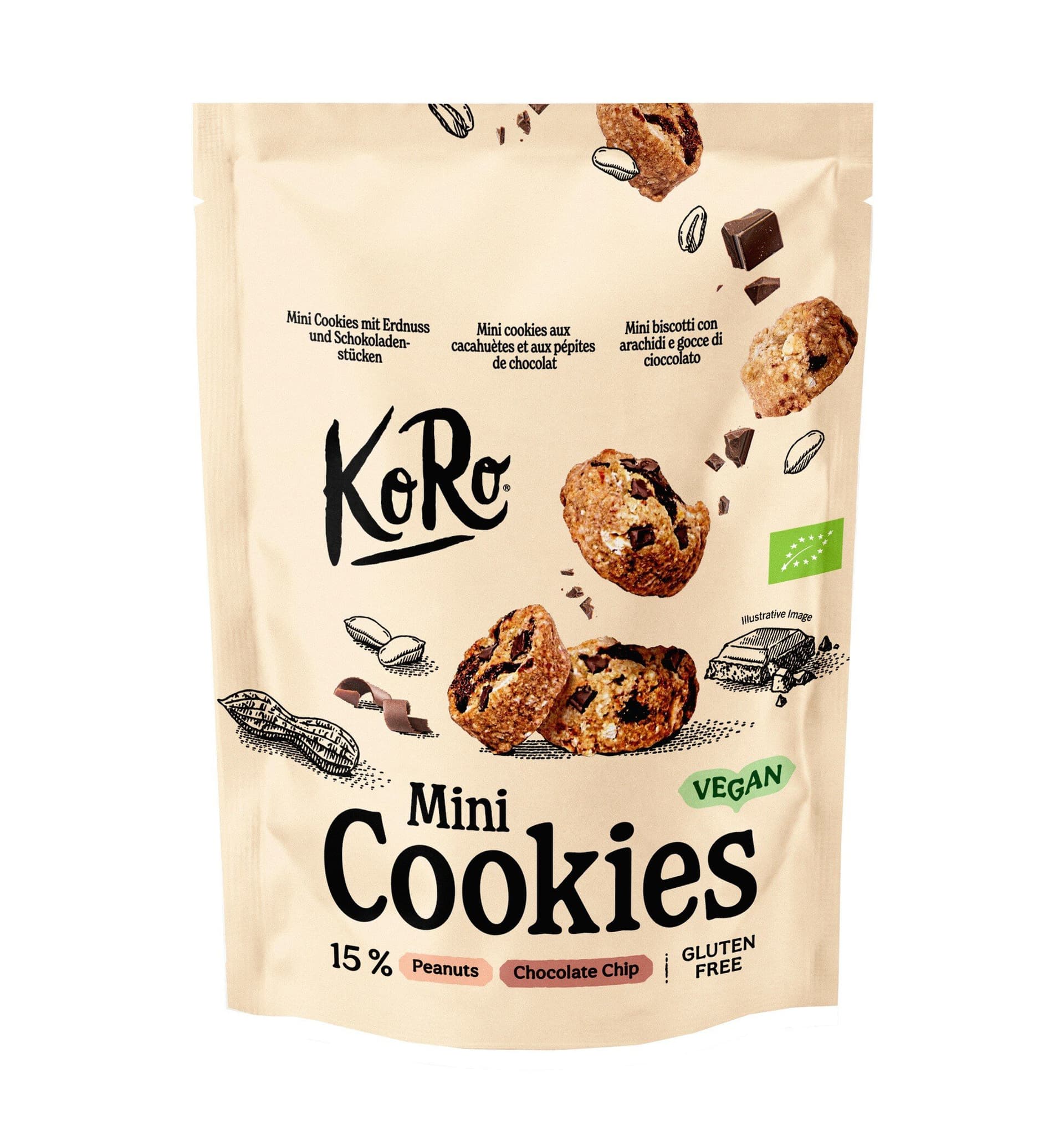 Koro Mini Cookies Peanut Chocolate Chip