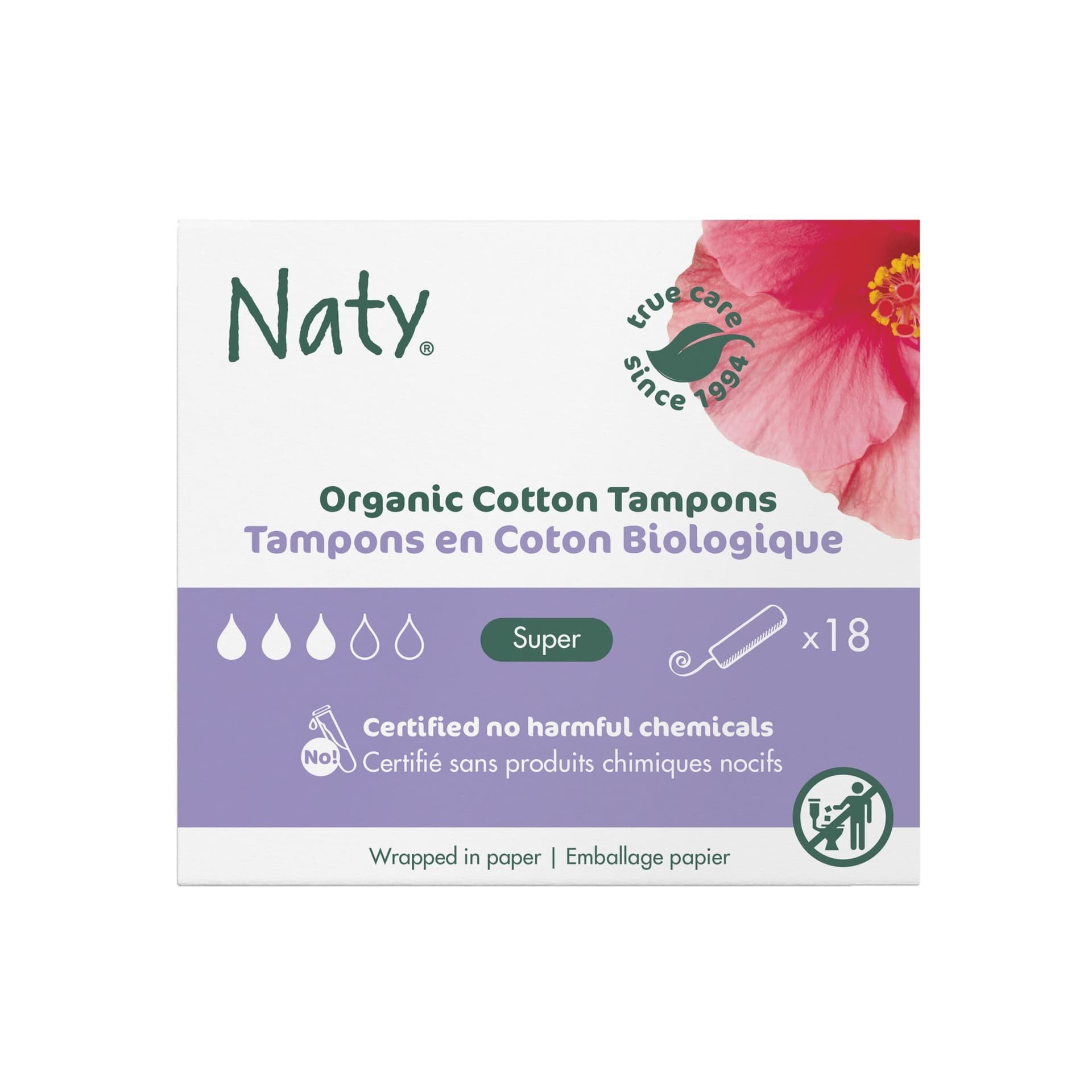 Naty Tampons Super, 18 St
