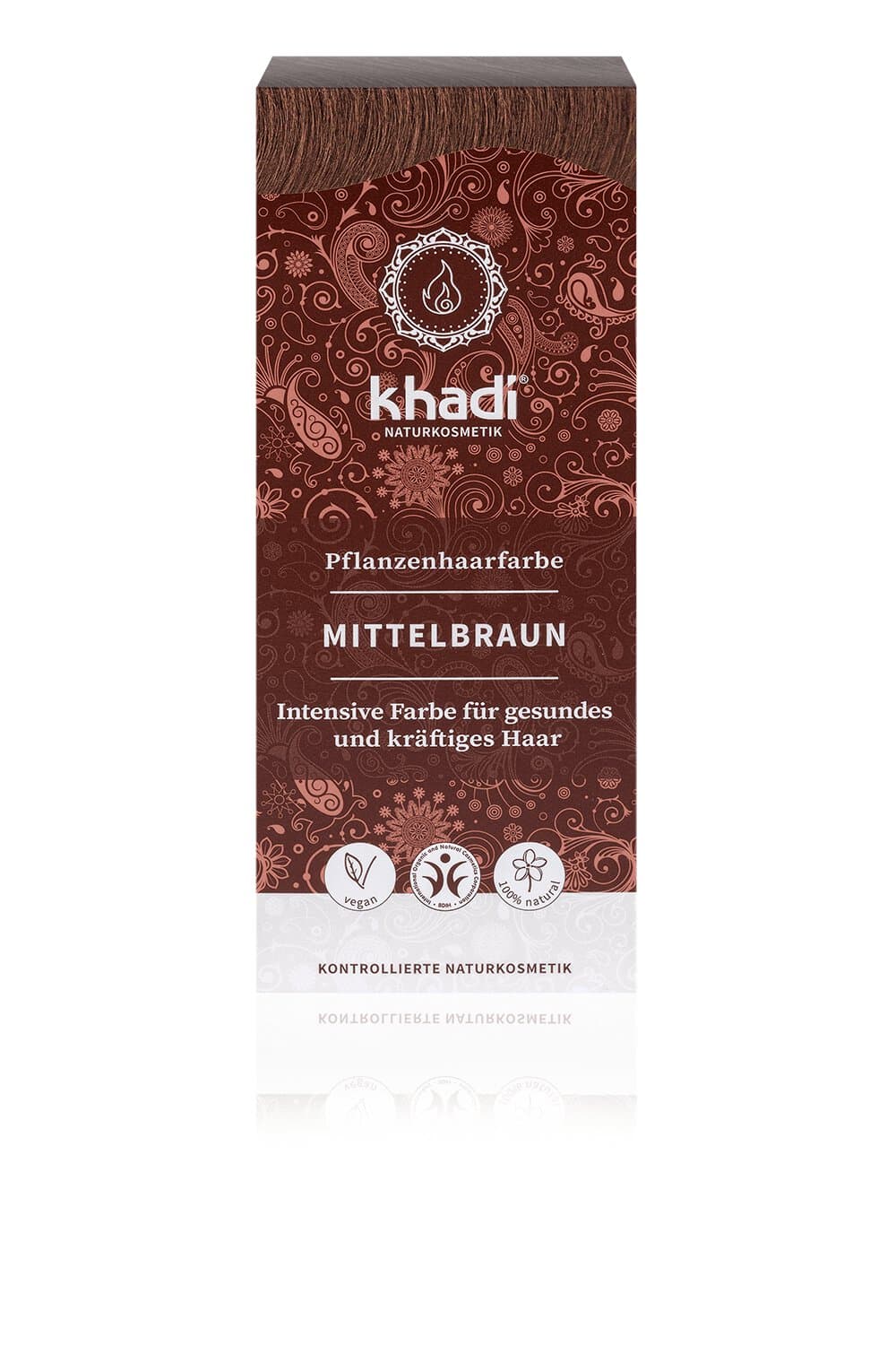 Khadi Pflanzenhaarfarbe Mittelbraun
