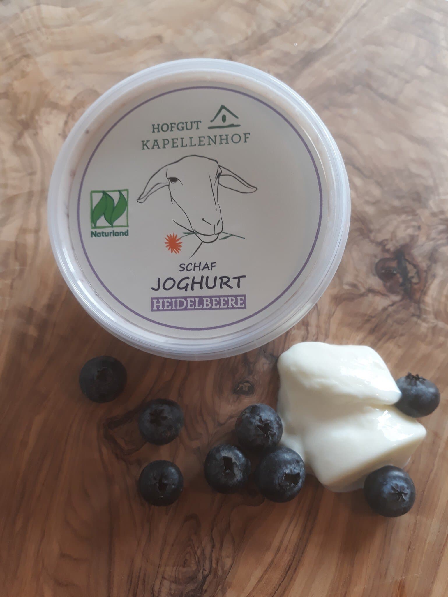 Hofgut Kapellenhof Schafjoghurt Heidelbeere