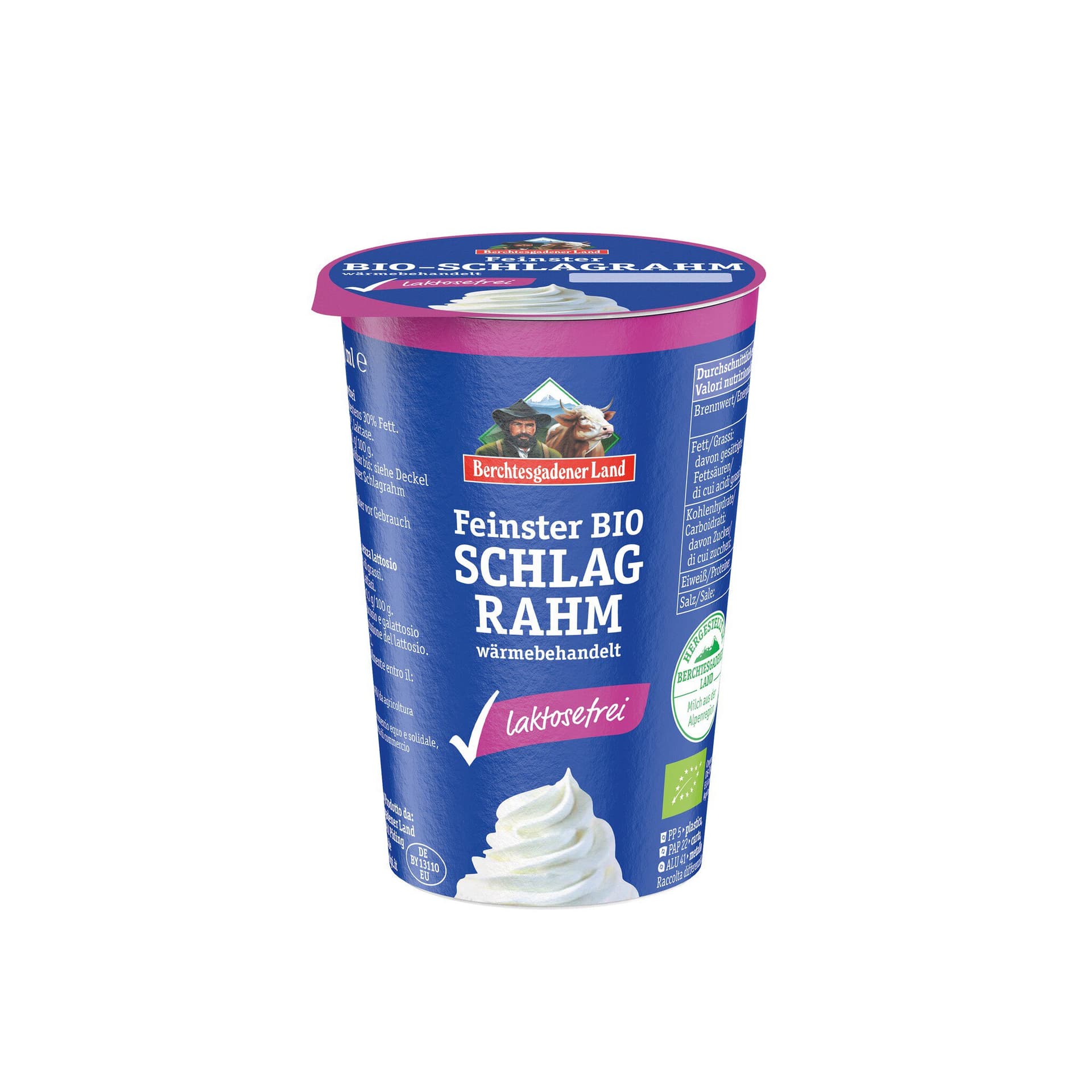 Berchtesgadener Land Schlagrahm laktosefrei