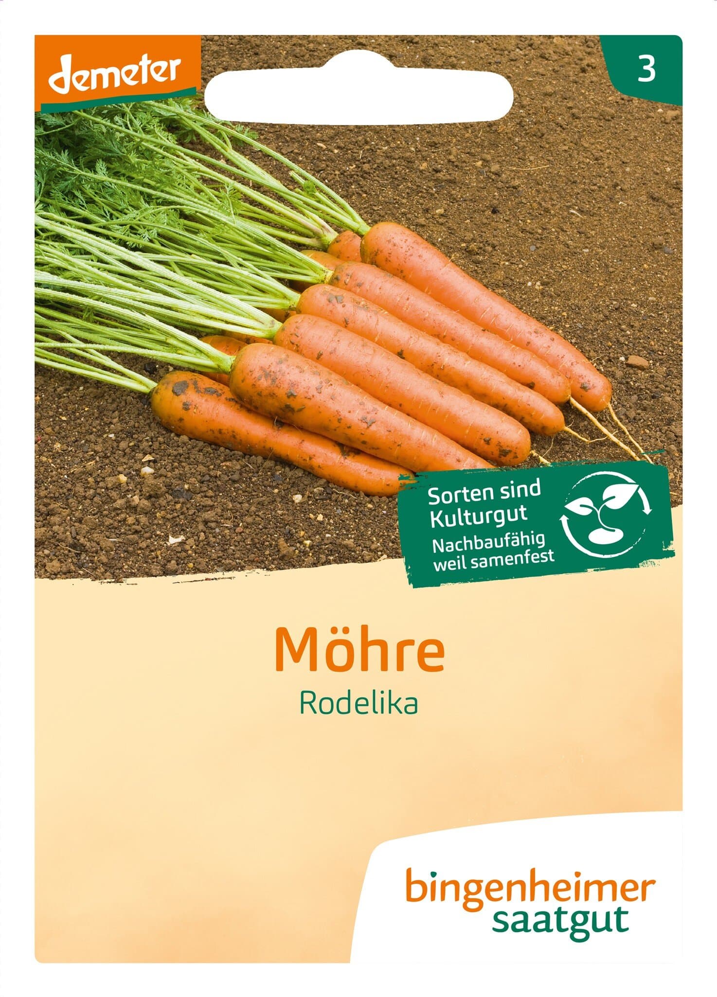 Bingenheimer Saatgut Möhren Rodelika (Gemüsesamen)