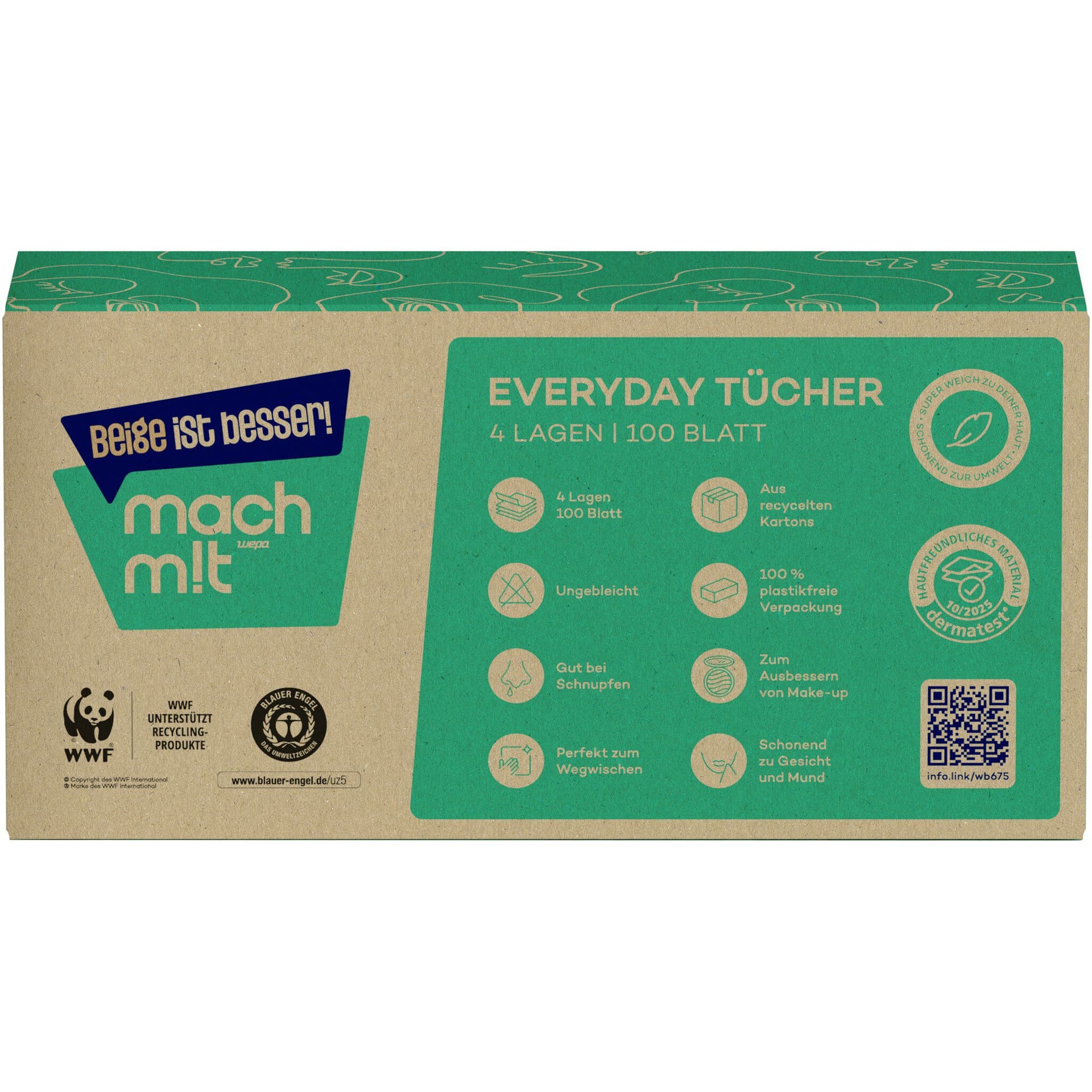 Mach mit… Taschentücher (100 Blatt), 4-lagig