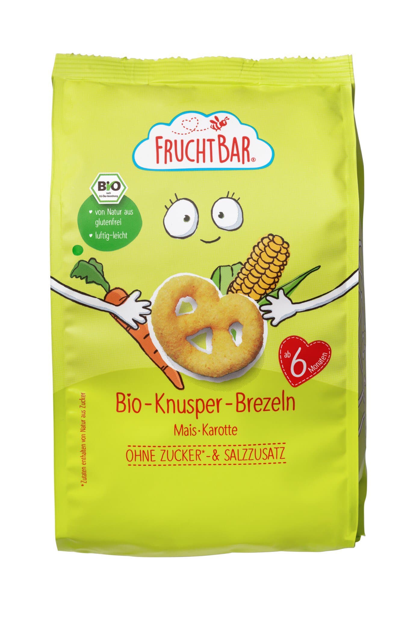 FRUCHTBAR Knusper-Brezeln Mais Karotte