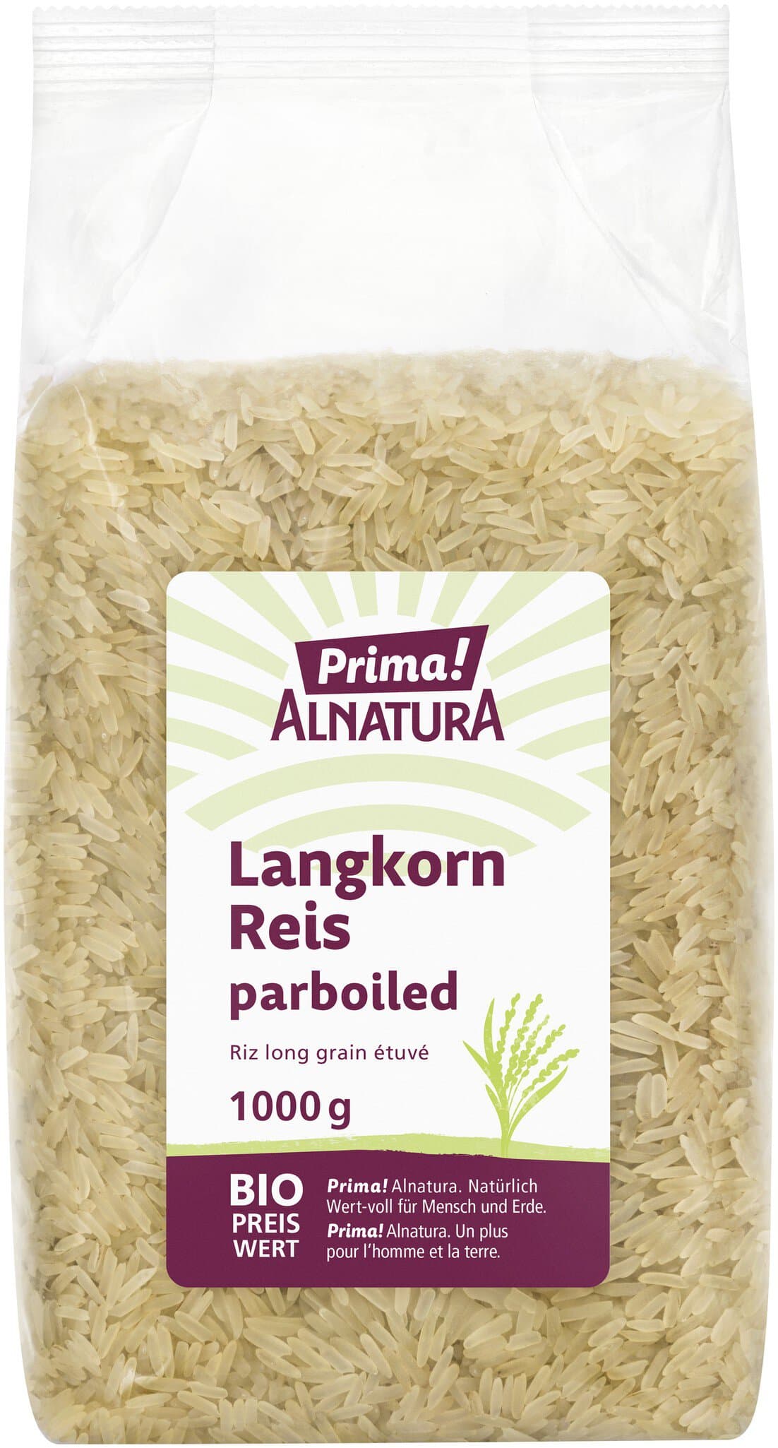 Prima! Alnatura Langkorn Reis parboiled