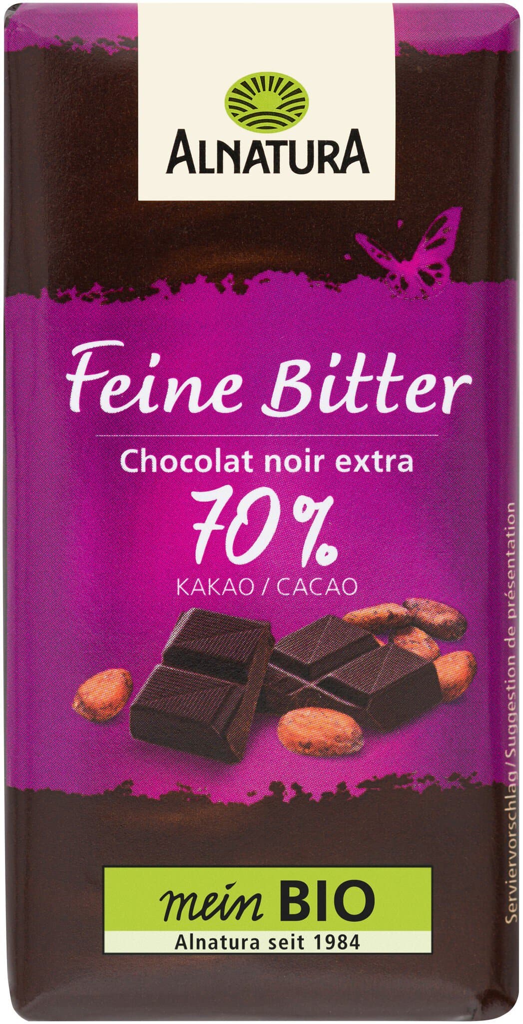 Alnatura Mini-Schokotäfelchen Feine Bitter