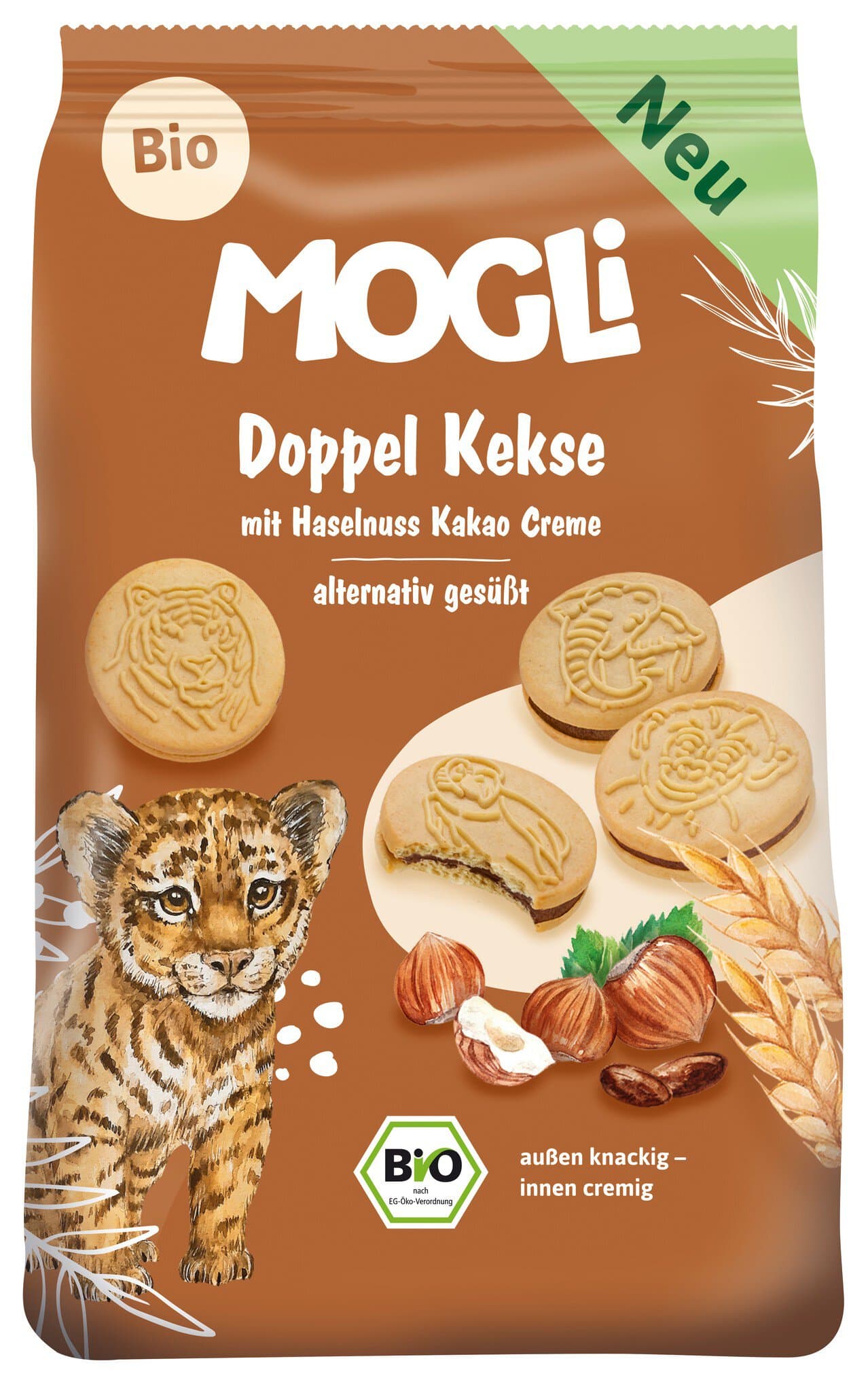 Mogli Doppel Kekse Haselnuss Kakao