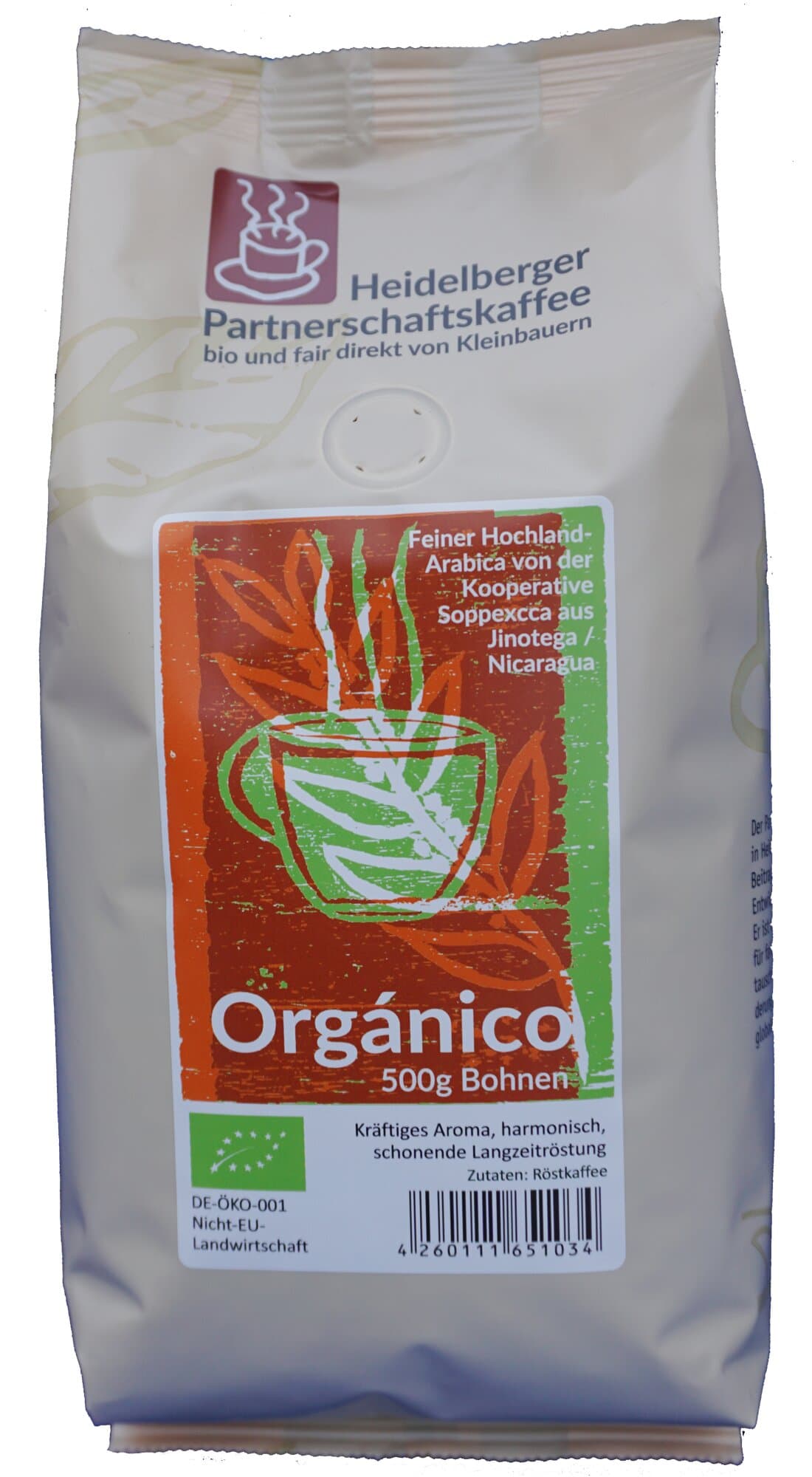 Heidelberger Kaffee Organico Bohnen