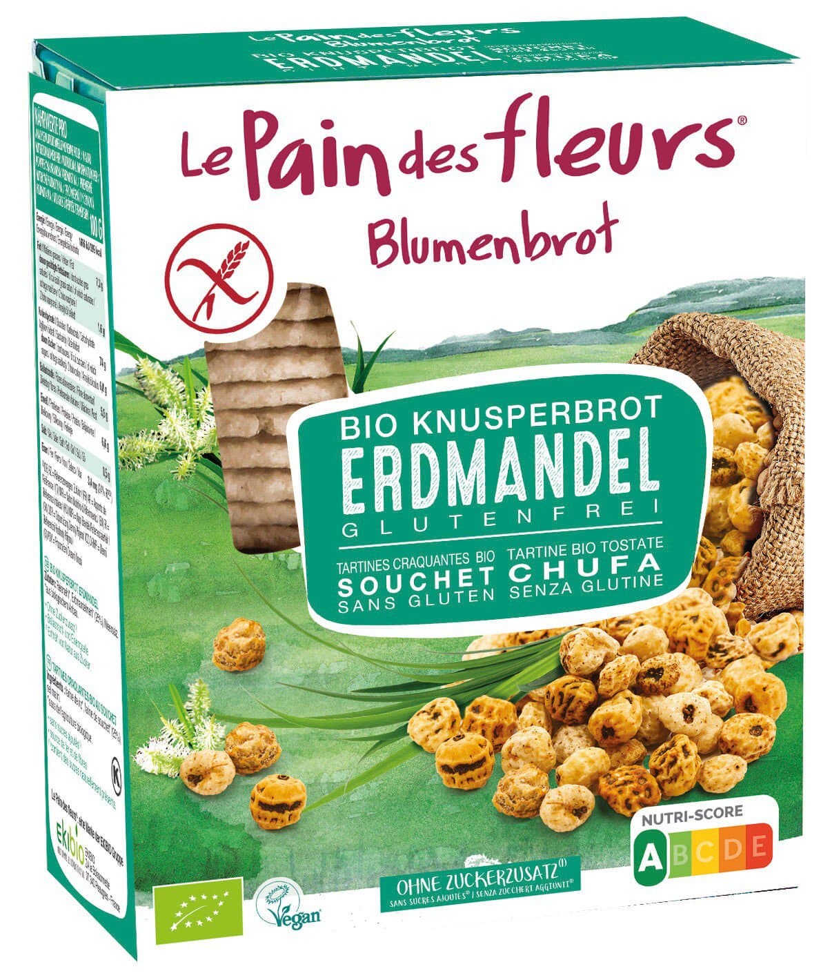 Blumenbrot Erdmandelschnitten