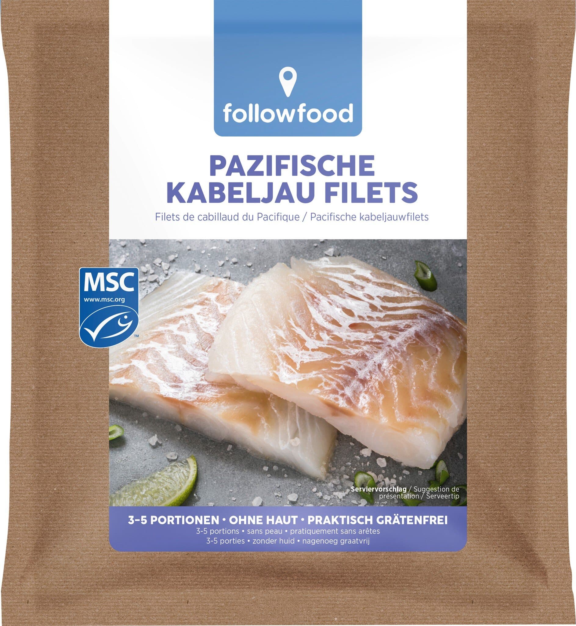 FollowFood Pazifische Kabeljau Filets (TK)