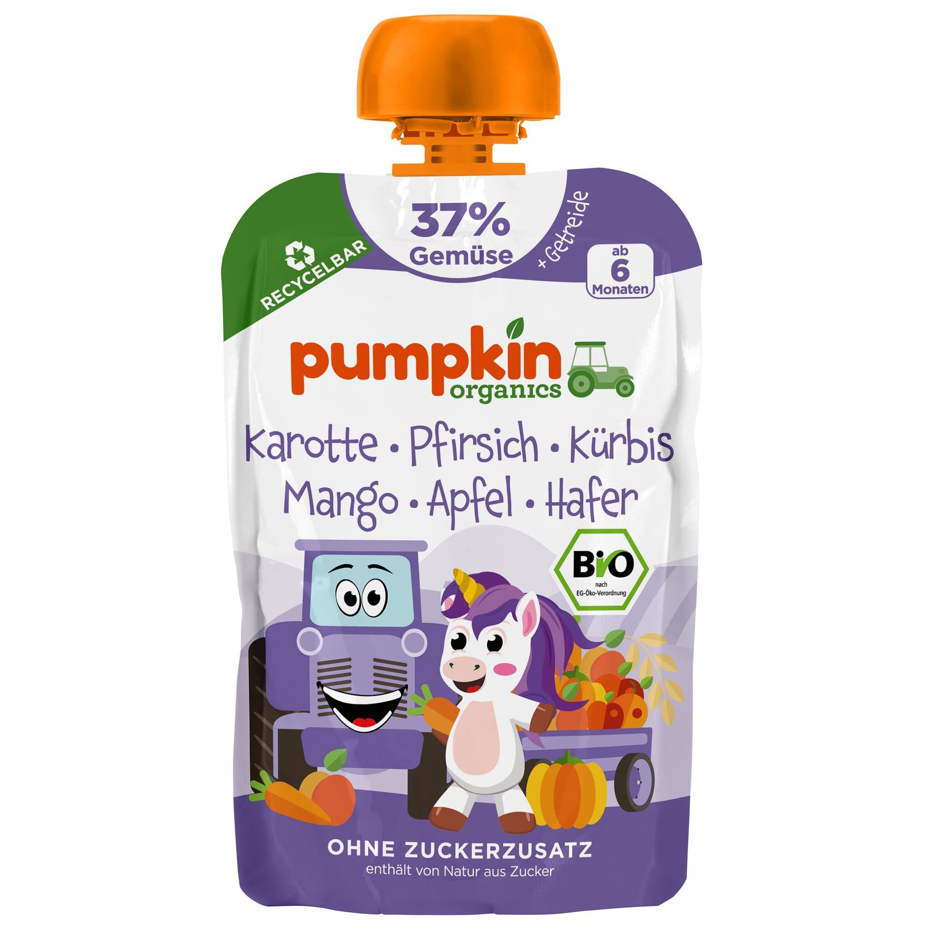 Pumpkin organics Quetschie Karotte Mango Hafer