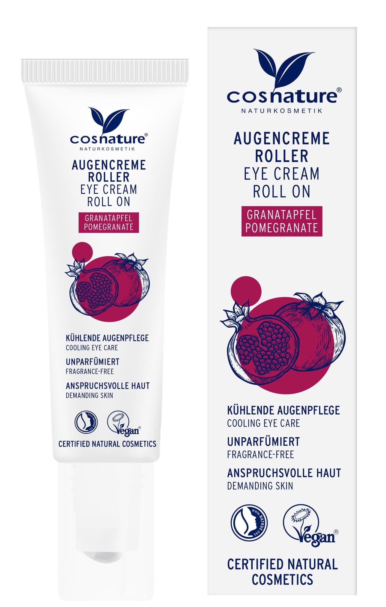 cosnature Augencreme Roll-On Granatapfel