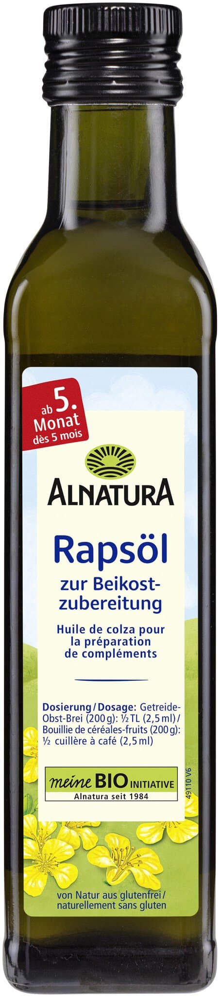 Alnatura Rapsöl zur Beikost-Zubereitung