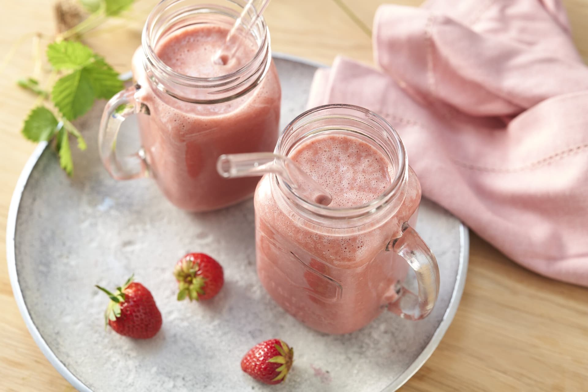 Erdbeermilch selber machen
