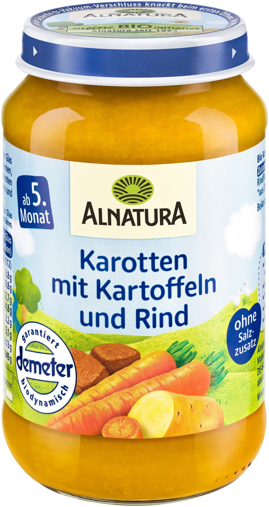 Alnatura Karotten mit Kartoffeln und Rind