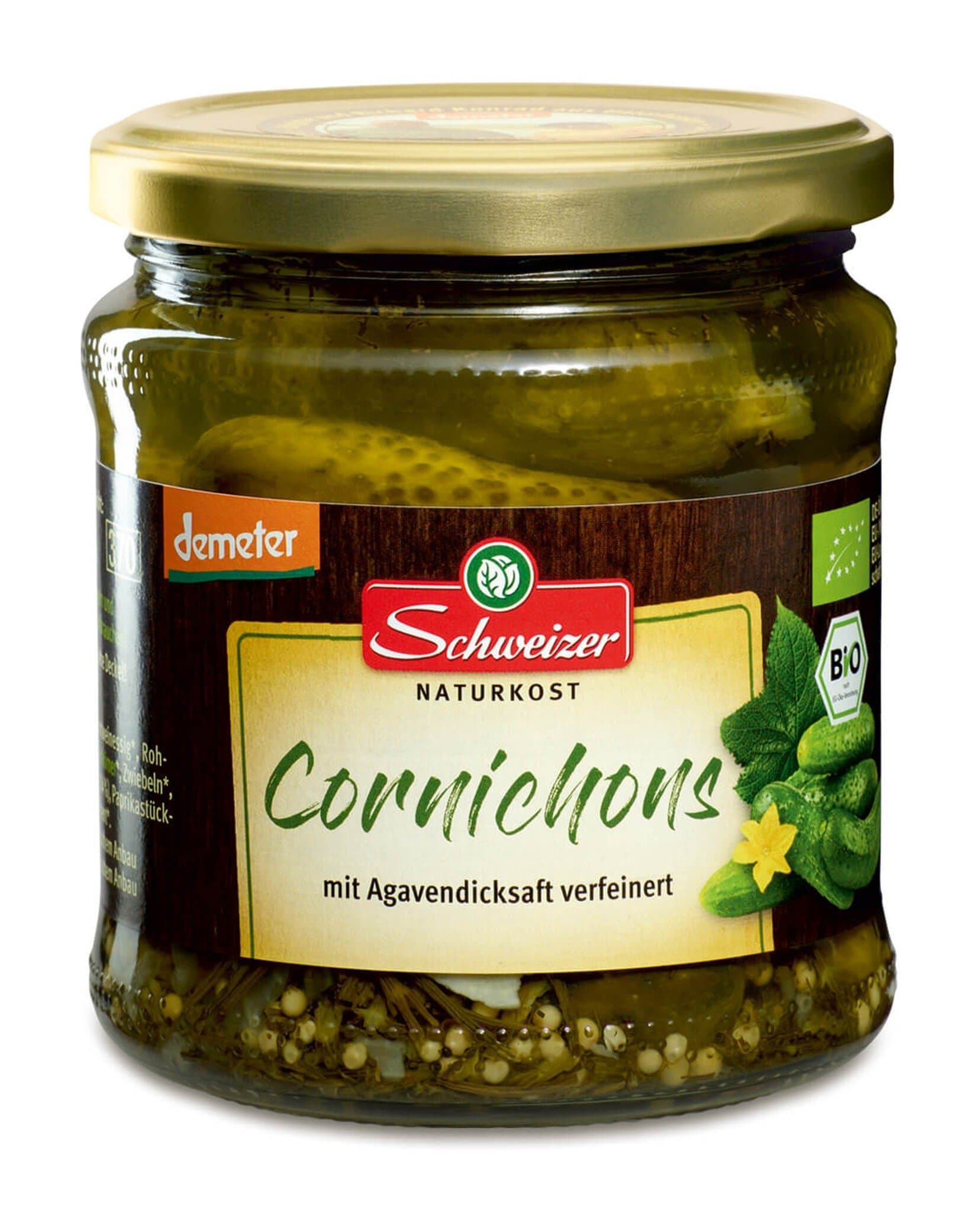 Schweizer Sauerkonserven Cornichons demeter