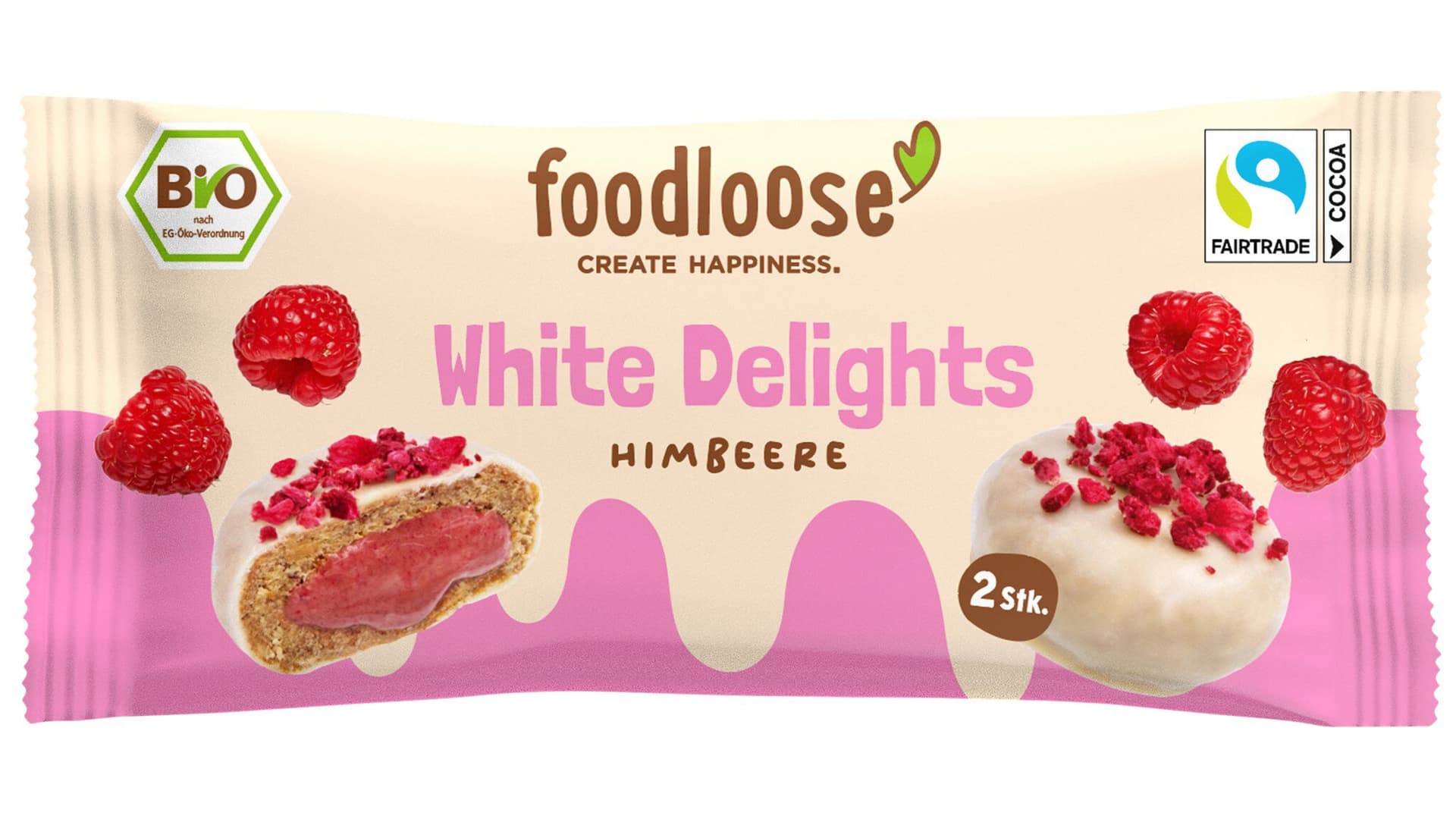 foodloose White Delights Himbeere